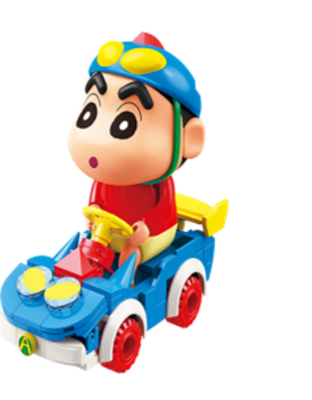 Qman Keeppley Building Blocks #K20618 - Crayon Shinchan Shinchan's super car