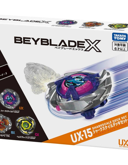 (Pre-order / Shipping Date: end of Jul 2026) Takara Tomy Beyblade X Booster UX-15 SharkScale Deck Set