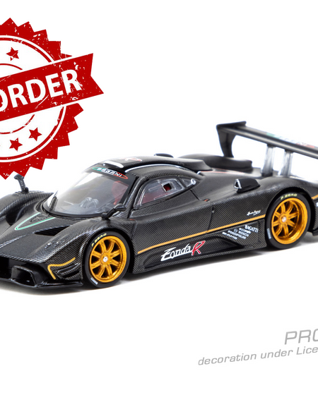 (Pre-order) Tarmac Works 1/64 Pagani Zonda R Matte Exposed Carbon Fiber Model