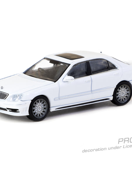 Tarmac Works 1/64 Mercedes-Benz S-Class Wald Alabaster White Car