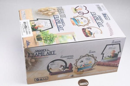 Re-ment SNOOPY Frame Art Collection 6pcs Complete Box Full set of 6