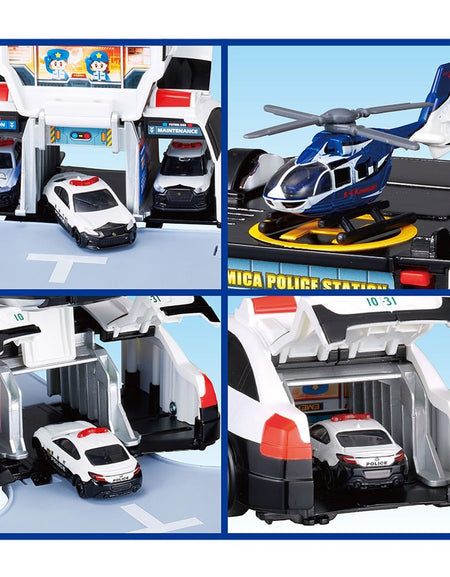 Takara Tomy World Tomica Vehicle Town Transforming Patrol Car (with Tomica Car)