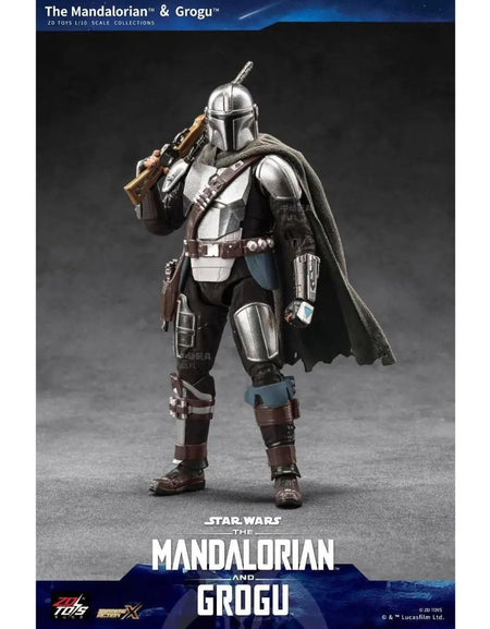ZD Toys 7-inch Star Wars The Mandalorian and Grogu Din Djarin Action Figure
