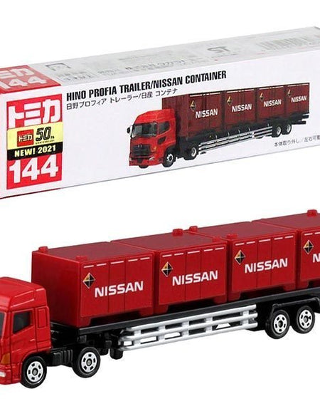 Takara Tomy Tomica Diecast Model Car No144 - Nissan Container Trailer