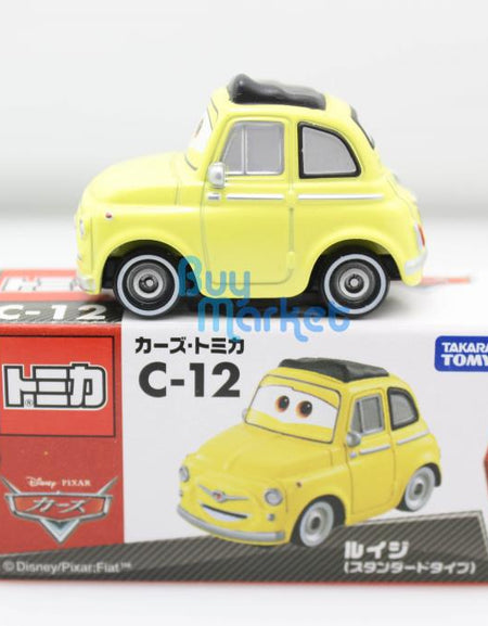 Tomica Takara Tomy Disney Movie CARS 2 YELLOW Luigi C-12 Car Rescue Diecast Toy