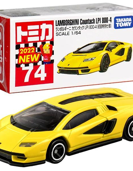 Takara Tomy Tomica Die-cast Car - 1/64 No.74 Lamborghini Countach LPI 800-4(1st)