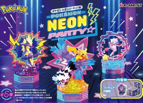 Load image into Gallery viewer, Re-ment Pokemon NEON PARTY 6pcs Complete Box Full Set

