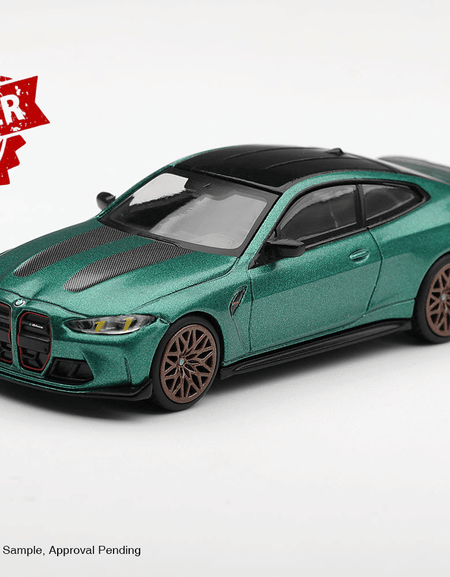 (Pre-order) Mini GT 1/64 #1328 BMW M4 CS Frozen Isle of Man Green Metallic LHD