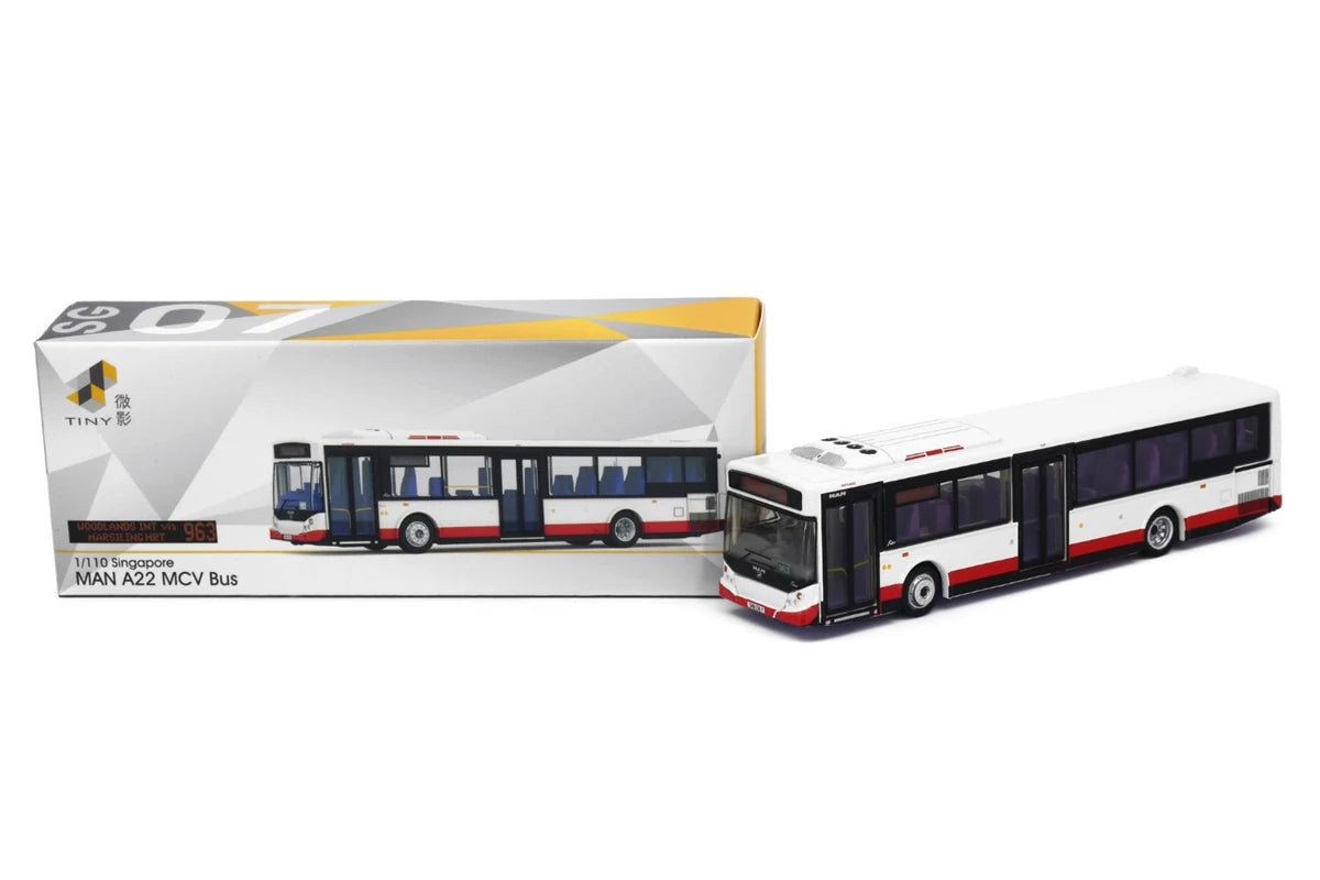 Tiny City SG07 Die-cast Model Car - MAN A22 MCV - Cream (963) Bus