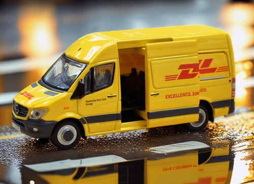 Load image into Gallery viewer, Tiny City 90 Die-cast 1/76 Model Car - MERCEDES-BENZ Sprinter FL DHL Model Car
