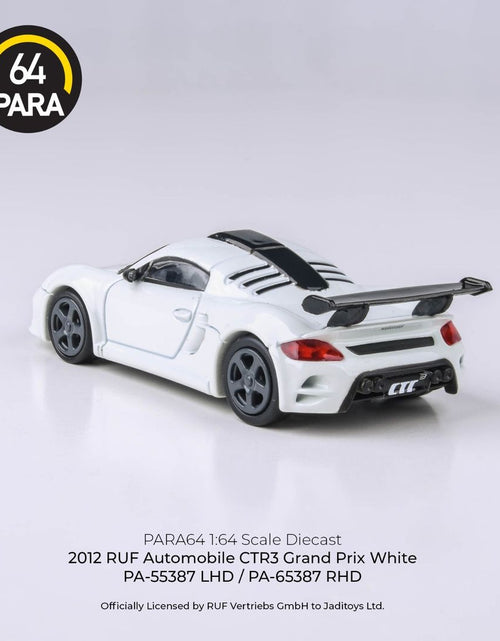 Load image into Gallery viewer, PARA64 1/64 2012 RUF CTR3 Clubsport Grand Prix White RHD Model Car
