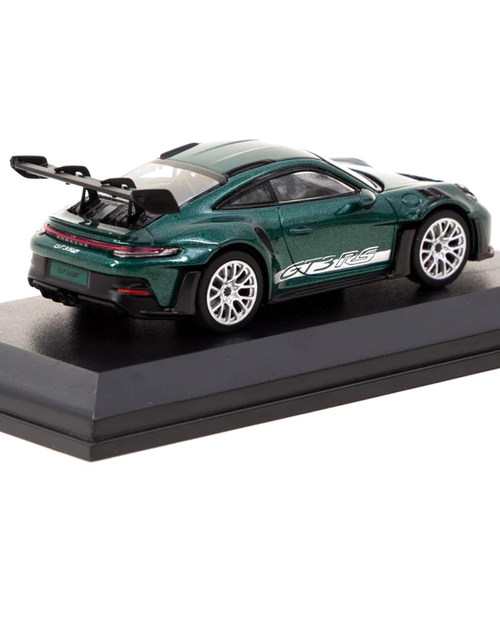 Load image into Gallery viewer, MINICHAMPS x Tarmac Works 1/64 Porsche 911 (992) GT3 RS Porsche Racing Green
