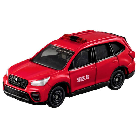 Takara Tomy Tomica No.99 1:65 Subaru Forester Fire Command Car Die-cast Model