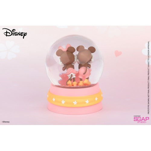 Soap Studio Figure: Disney Cherry Blossom - Mickey Minnie Snow Globe