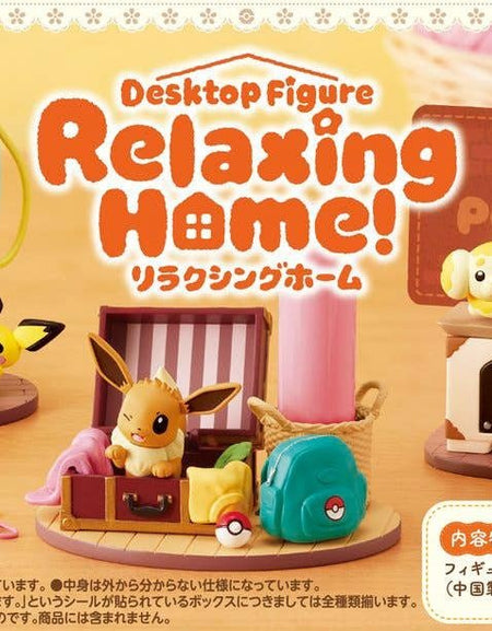 Re-Ment Pokemon DesQ Relaxing Home! Full set of 6 Mini Figure Set