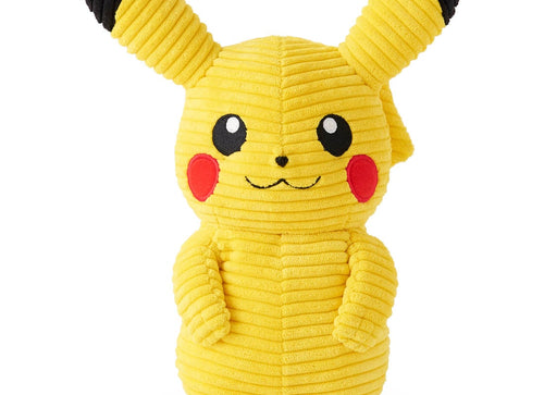 Load image into Gallery viewer, Takara Tomy Pokemon Soft Plush Toy - Pokemon Corduroy Pikachu 26cm
