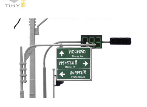 Load image into Gallery viewer, TINY City scale 1:64 Street Diorama Painted Model - S1 Thailand Road Set

