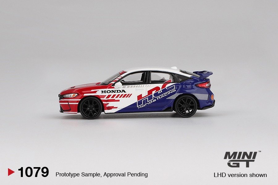 MINI GT #1079 Honda Civic TYPE R 2024 Pace Car HRC Diecast Model Car