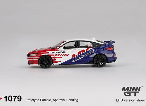 Load image into Gallery viewer, MINI GT #1079 Honda Civic TYPE R 2024 Pace Car HRC Diecast Model Car
