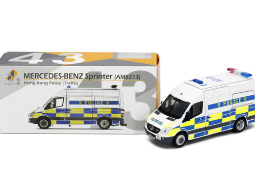 Load image into Gallery viewer, Tiny City 43 Die-cast Model Car - Mercedes-Benz Sprinter (high-roof) Police
