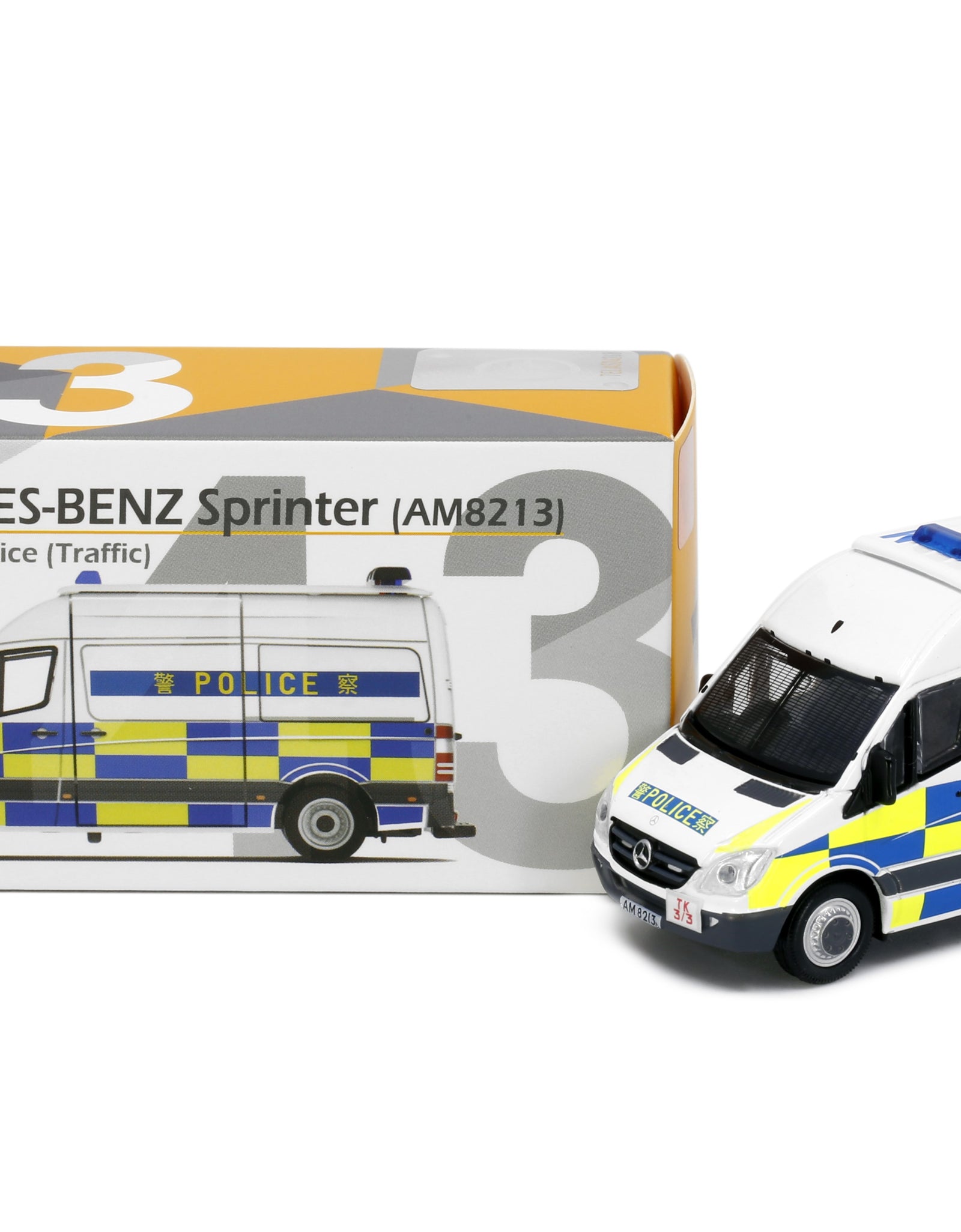 Tiny City 43 Die-cast Model Car - Mercedes-Benz Sprinter (high-roof) Police