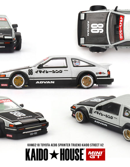 (Pre-order) Kaido House X Mini GT Toyota AE86 Sprinter Trueno Kaido Street V2