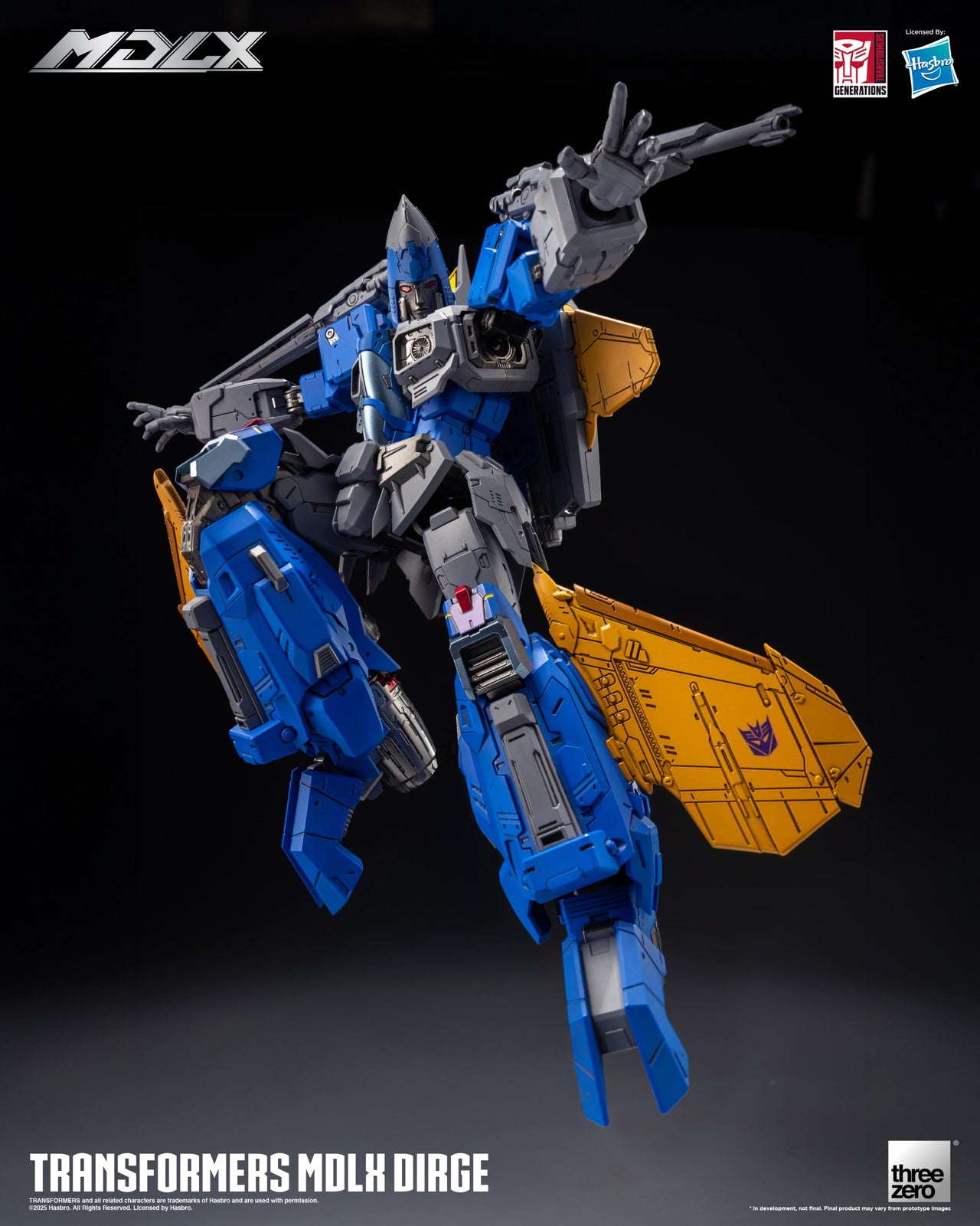 Threezero Transformers MDLX Action Figure Dirge 20 CM