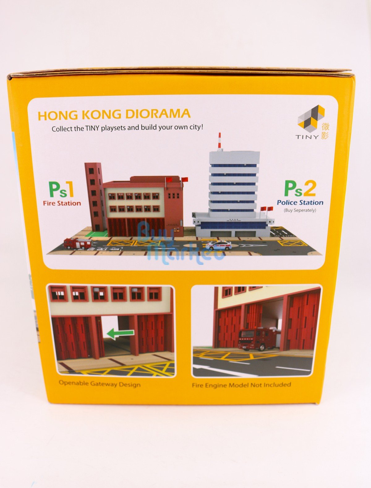 TINY City Hong Kong HK #PS1 Fire Station (Ma Tau Wai) Diorama Playset Model