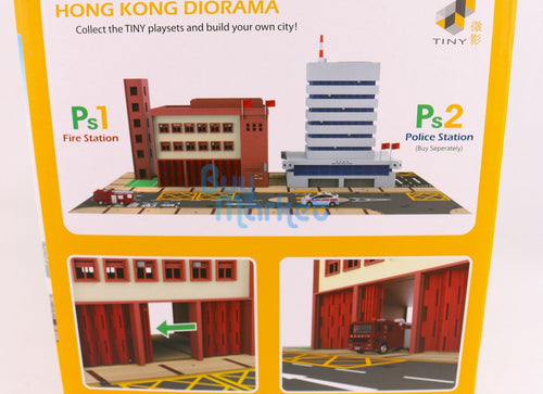 Load image into Gallery viewer, TINY City Hong Kong HK #PS1 Fire Station (Ma Tau Wai) Diorama Playset Model
