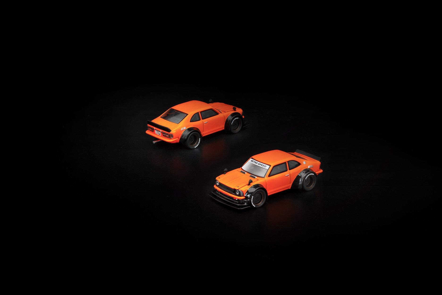 (Pre-order) POPRACE 1/64 TOYOTA COROLLA KE25 ORANGE Diecast Model Car