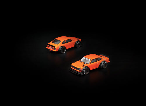 Load image into Gallery viewer, (Pre-order) POPRACE 1/64 TOYOTA COROLLA KE25 ORANGE Diecast Model Car
