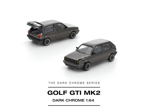 Load image into Gallery viewer, (Pre-order) POPRACE 1/64 GOLF GTI MK2 DARK CHROME Diecast Model Car
