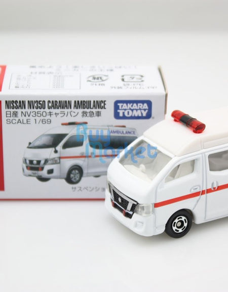 New Takara Tomy Tomica #18 Nissan NV350 Caravan Ambulance 1/69 Diecast Toy Car