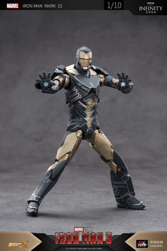 ZD Toys Marvel Avengers 1/10 Iron Man MK15 Action Figure Set