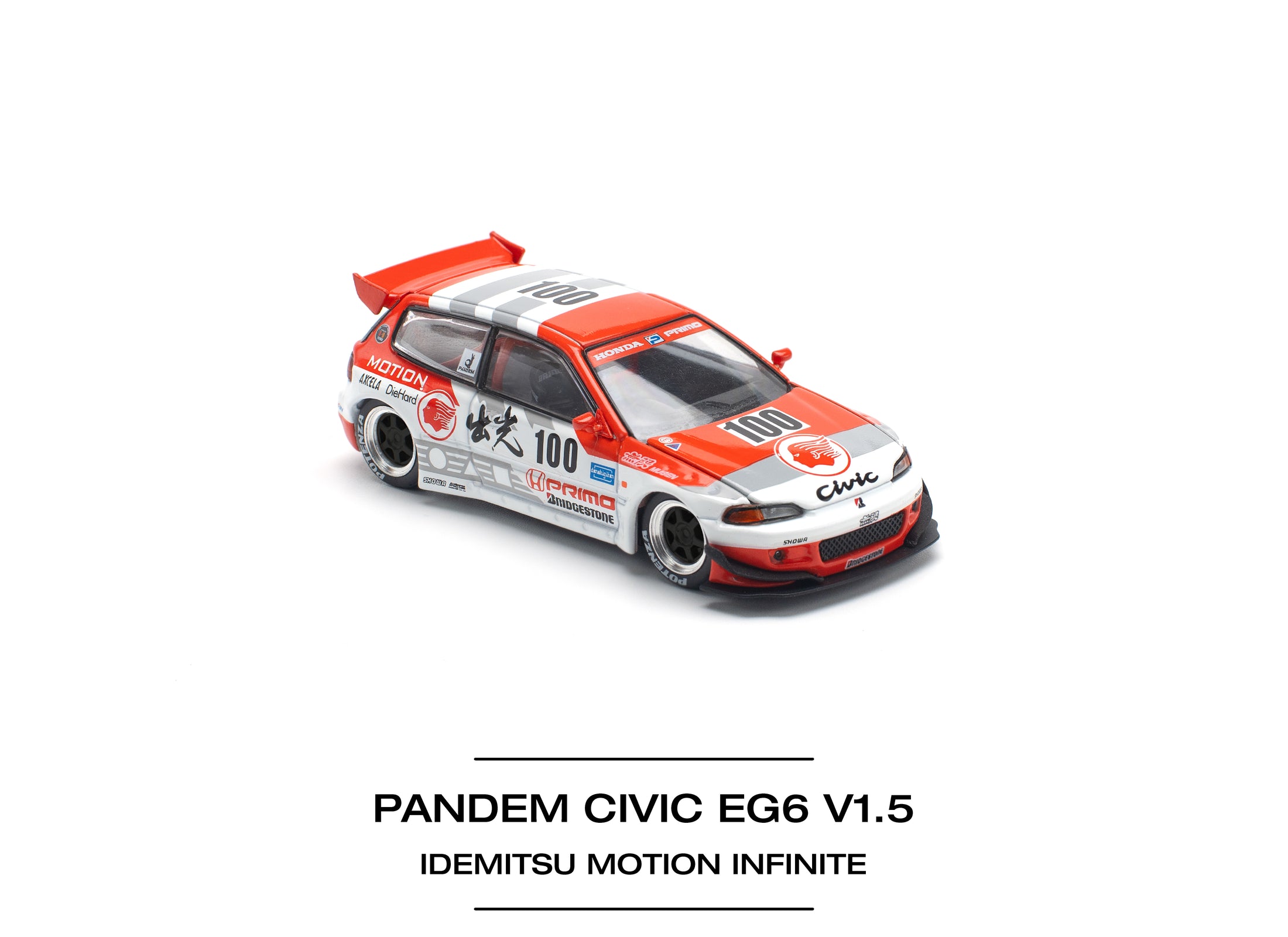POPRACE 1/64 PANDEM CIVIC EG6 v1.5 IDEMITSU MOTION INFINITE Model