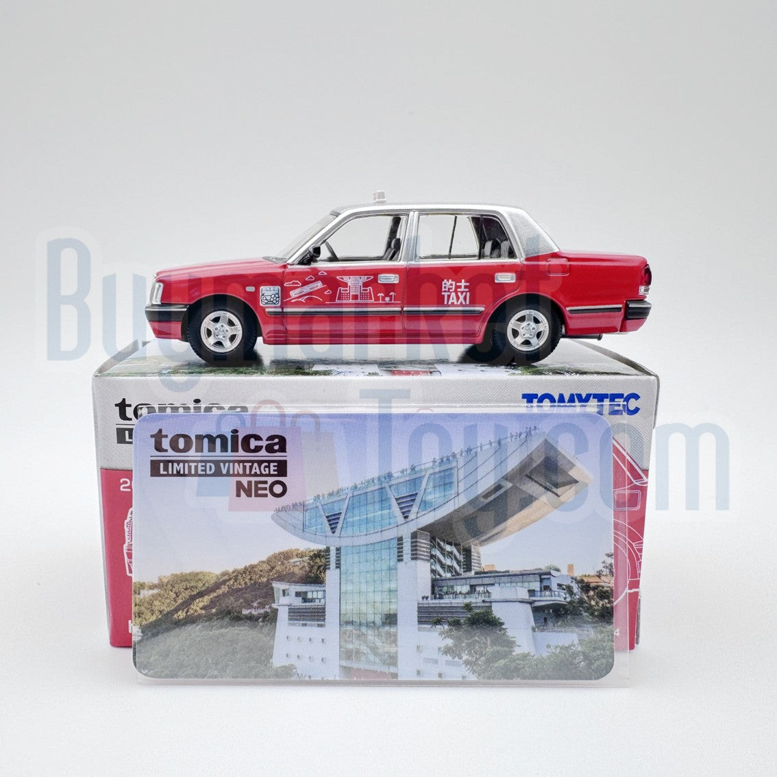 Takara Tomy Tomytec Limited Vintage NEO Toyota Crown Comfort HK Taxi Red