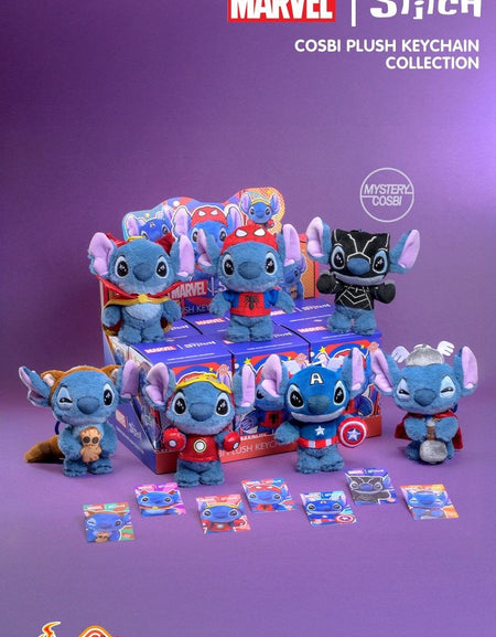 Hot Toys Marvel Stitch Cosbi Plush Keychain Collection (Full set of 6)