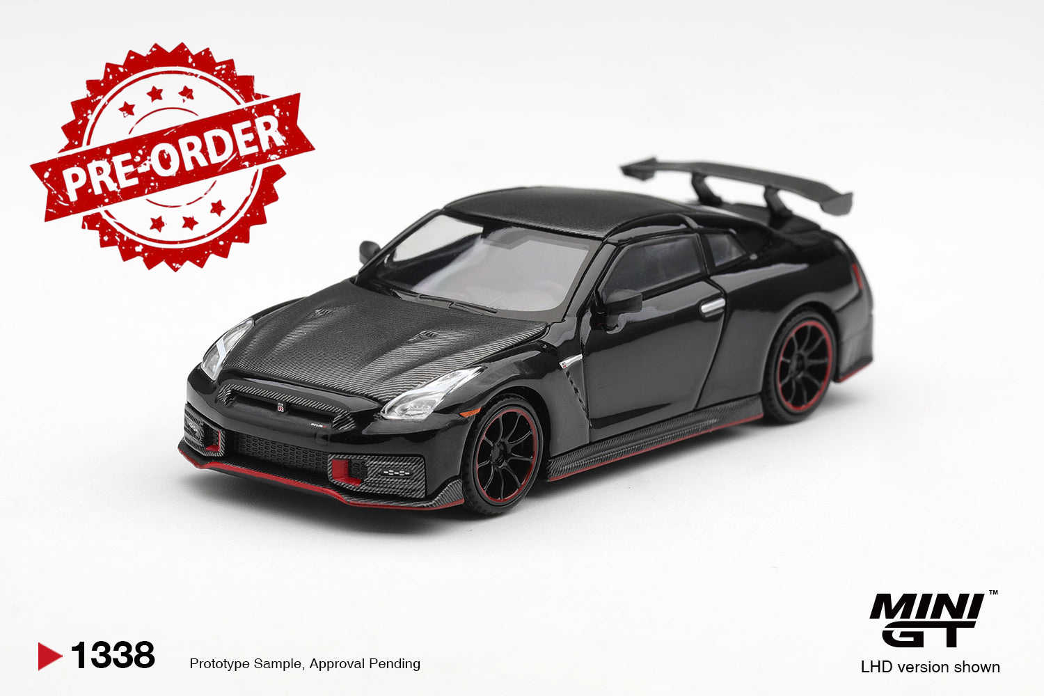 (Pre-order) Mini GT #1338 Nissan GT-R R35 Nismo Black LHD Diecast Model Car