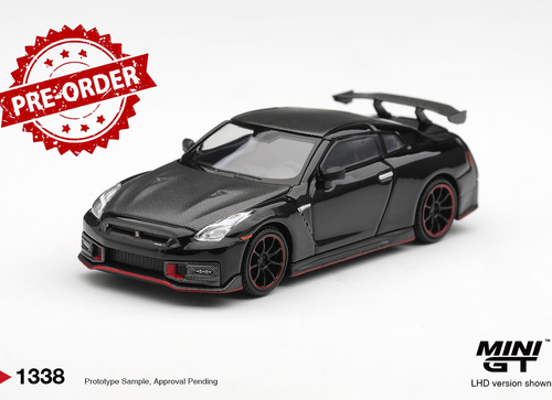 Load image into Gallery viewer, (Pre-order) Mini GT #1338 Nissan GT-R R35 Nismo Black LHD Diecast Model Car
