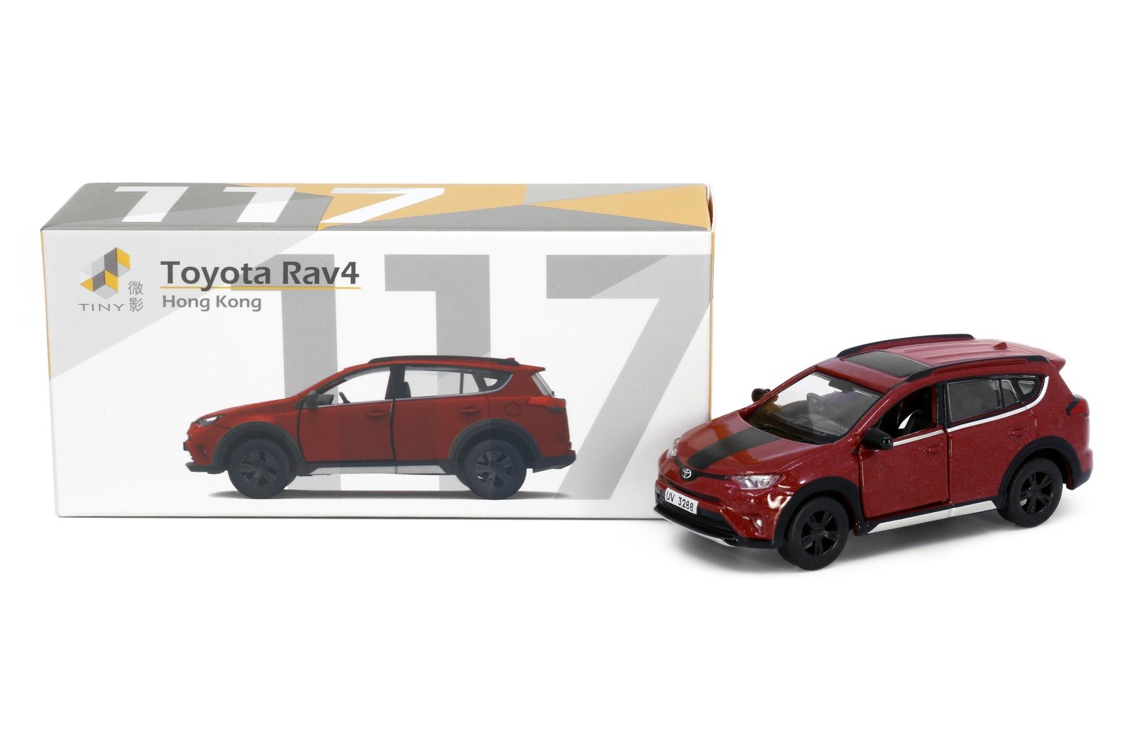 Tiny City 117 Die-cast Model Car - Toyota Rav4 (Red)