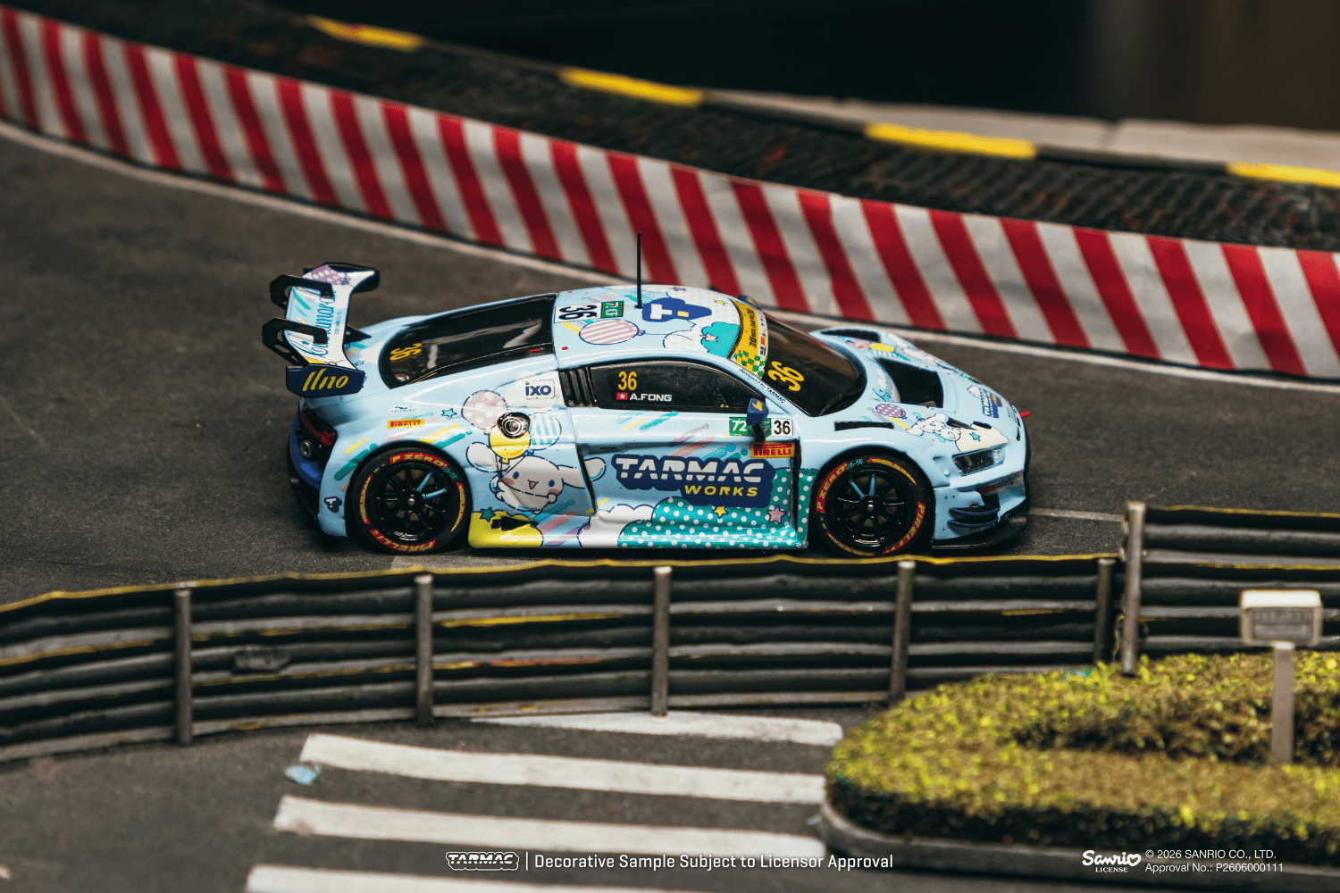 (Pre-order) Tarmac Works 1/43  Audi R8 LMS GT3 evo II Macau GT Cup 2025 Uno Race