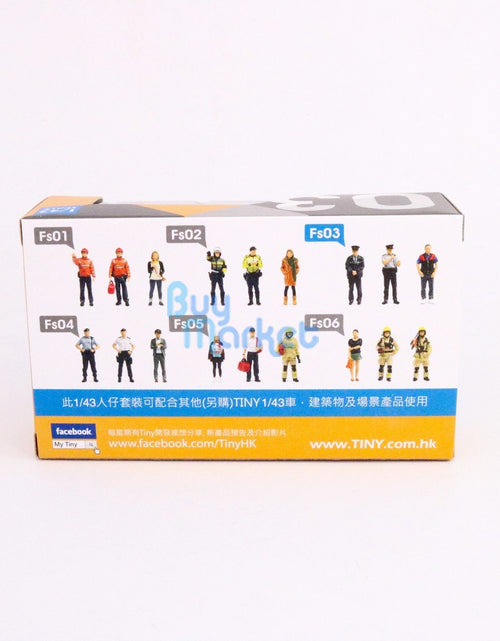 Load image into Gallery viewer, TINY City HK Scale 1/43 Figure Set 03 Policemen &amp; Driver Mini Model Figure
