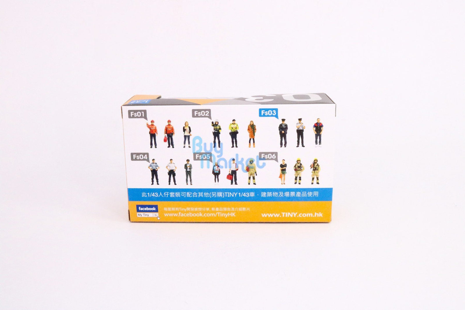 TINY City HK Scale 1/43 Figure Set 03 Policemen & Driver Mini Model Figure