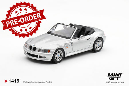 (Pre-order) Mini GT #1415 BMW Z3 Titanium Silver LHD Diecast Model Car