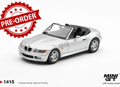 Load image into Gallery viewer, (Pre-order) Mini GT #1415 BMW Z3 Titanium Silver LHD Diecast Model Car
