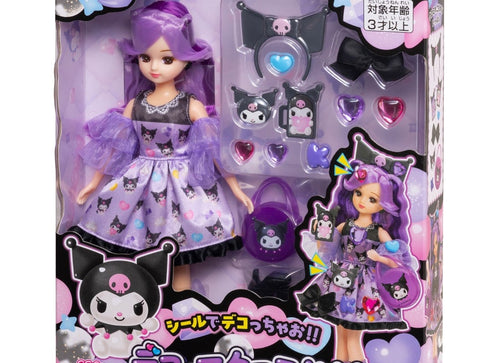 Load image into Gallery viewer, Takara Tomy Licca-chan Kuromi decorated Licca Doll Set
