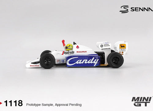 Load image into Gallery viewer, MINI GT #1118 Toleman TG184 #19 Ayrton Senna 1984 Monaco Grand Prix
