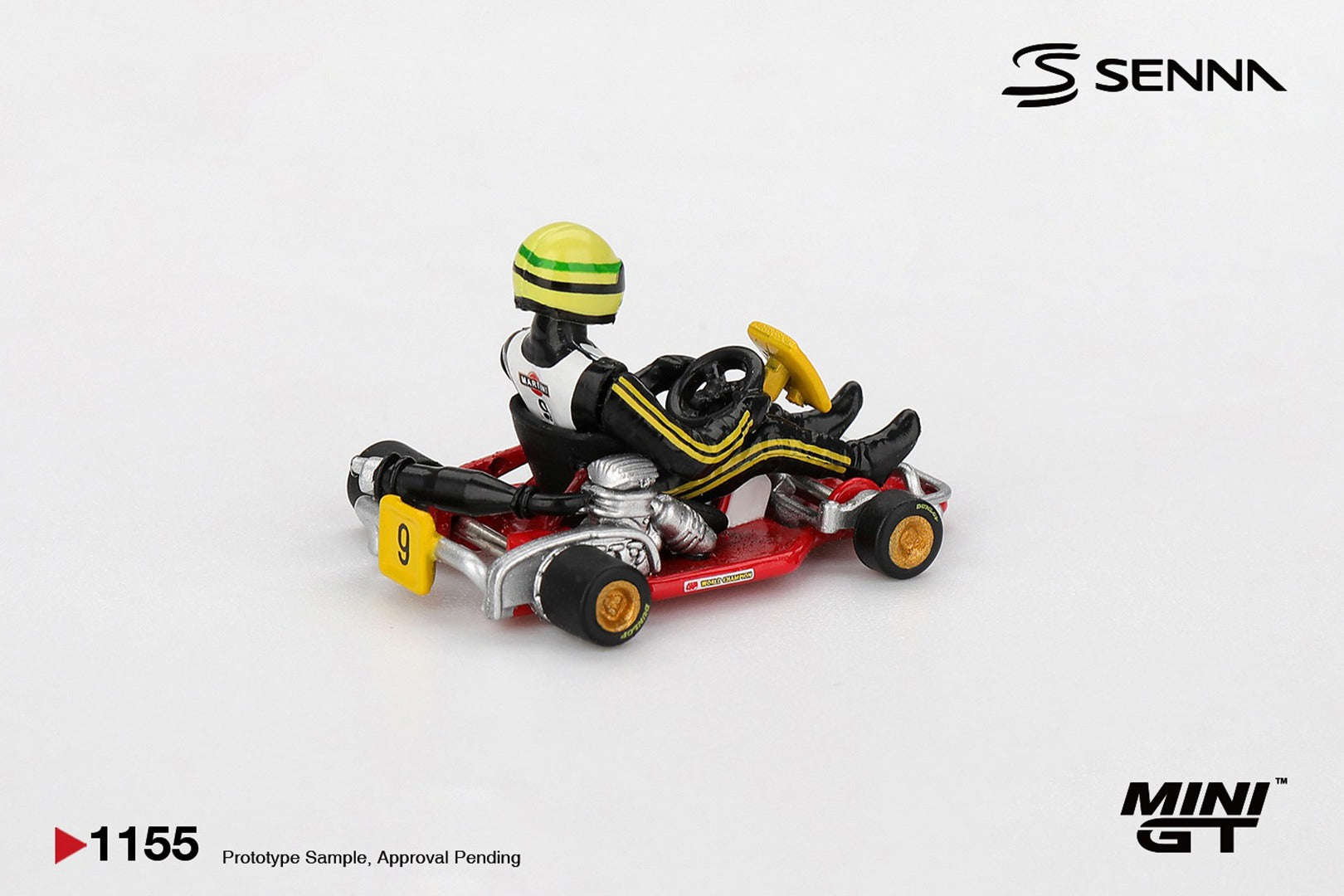(Pre-order) MINI GT #1155 Senna Kart Formula K #9 Ayrton Senna da Silva 1981 
