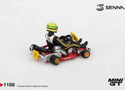 Load image into Gallery viewer, (Pre-order) MINI GT #1155 Senna Kart Formula K #9 Ayrton Senna da Silva 1981 
