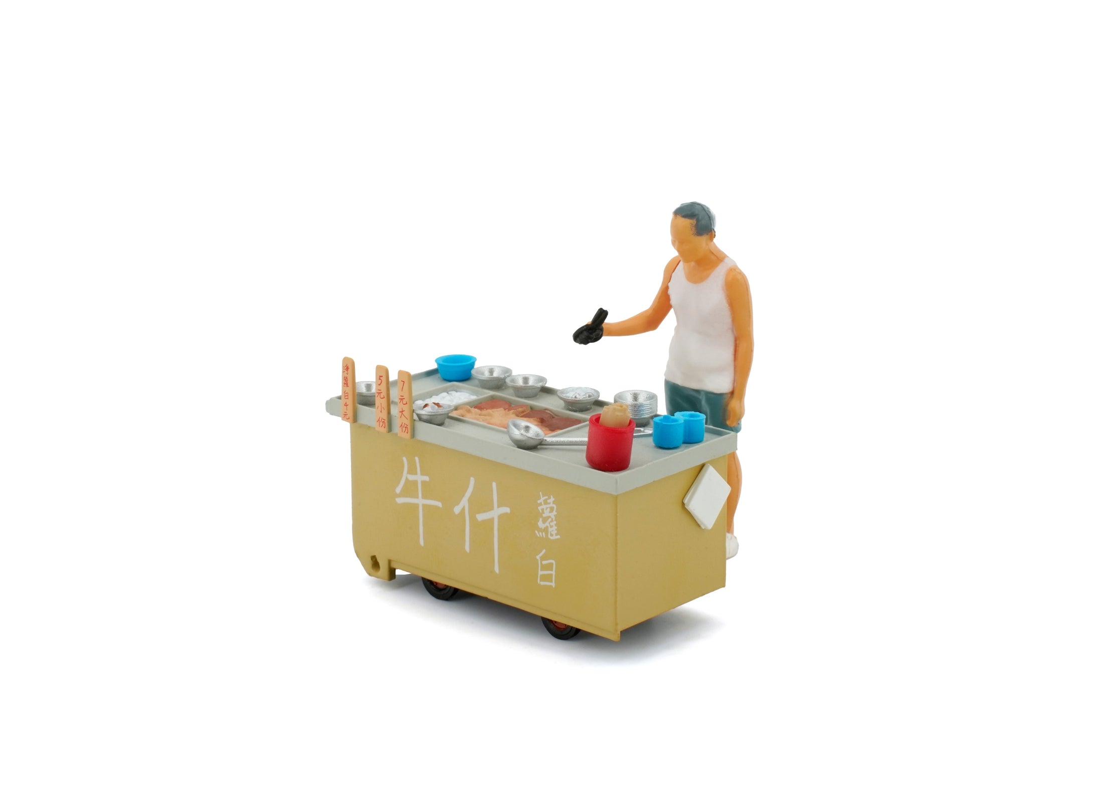 TINY Hong Kong City 1/35 #12 Beef Entrails Cartful Diecast paint Figure